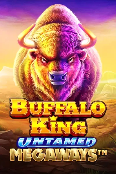 Buffalo King Untamed Megaways slot with majestic glowing buffalo portrait